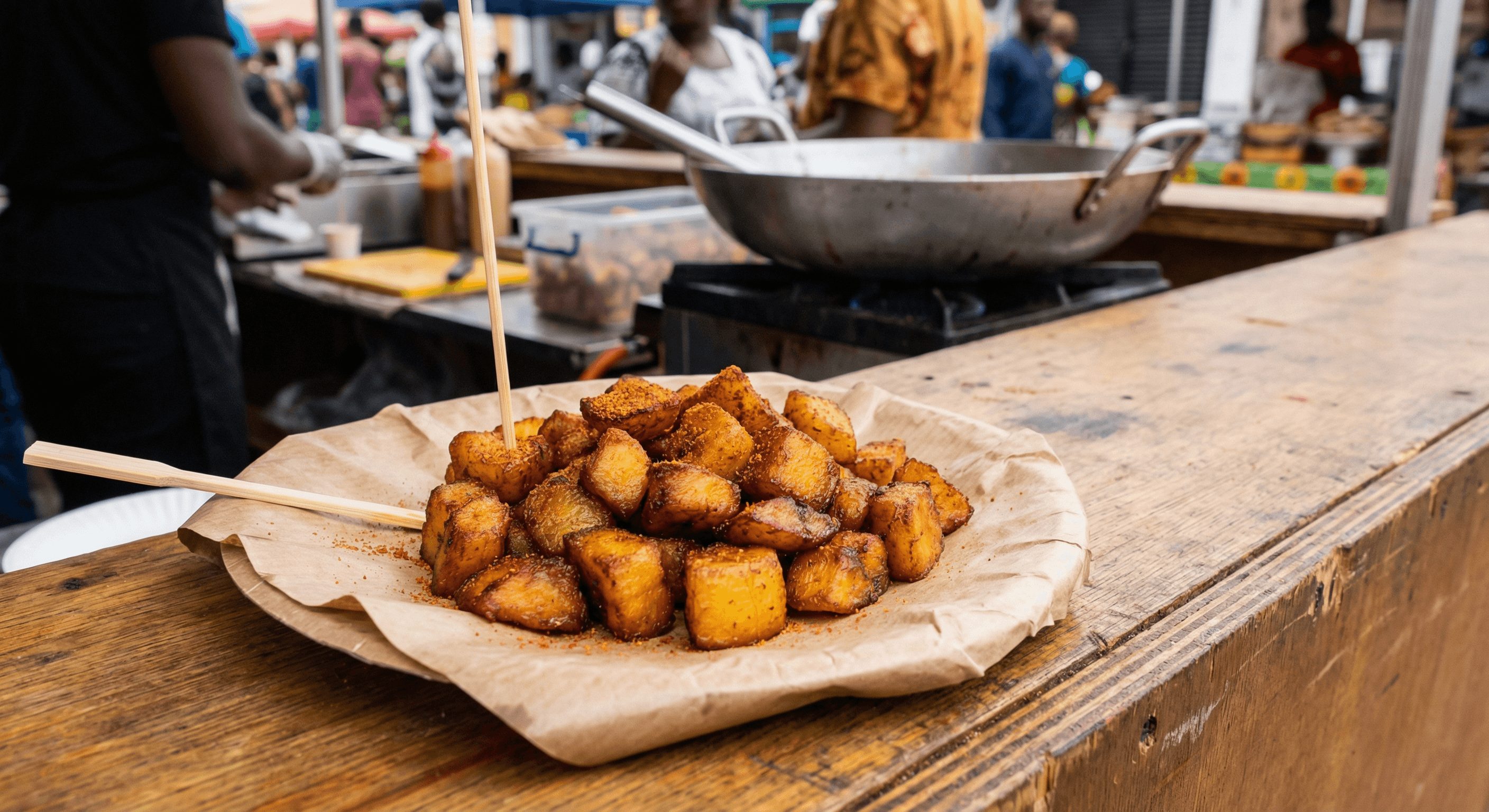 Kelewele, spicy fried plantain