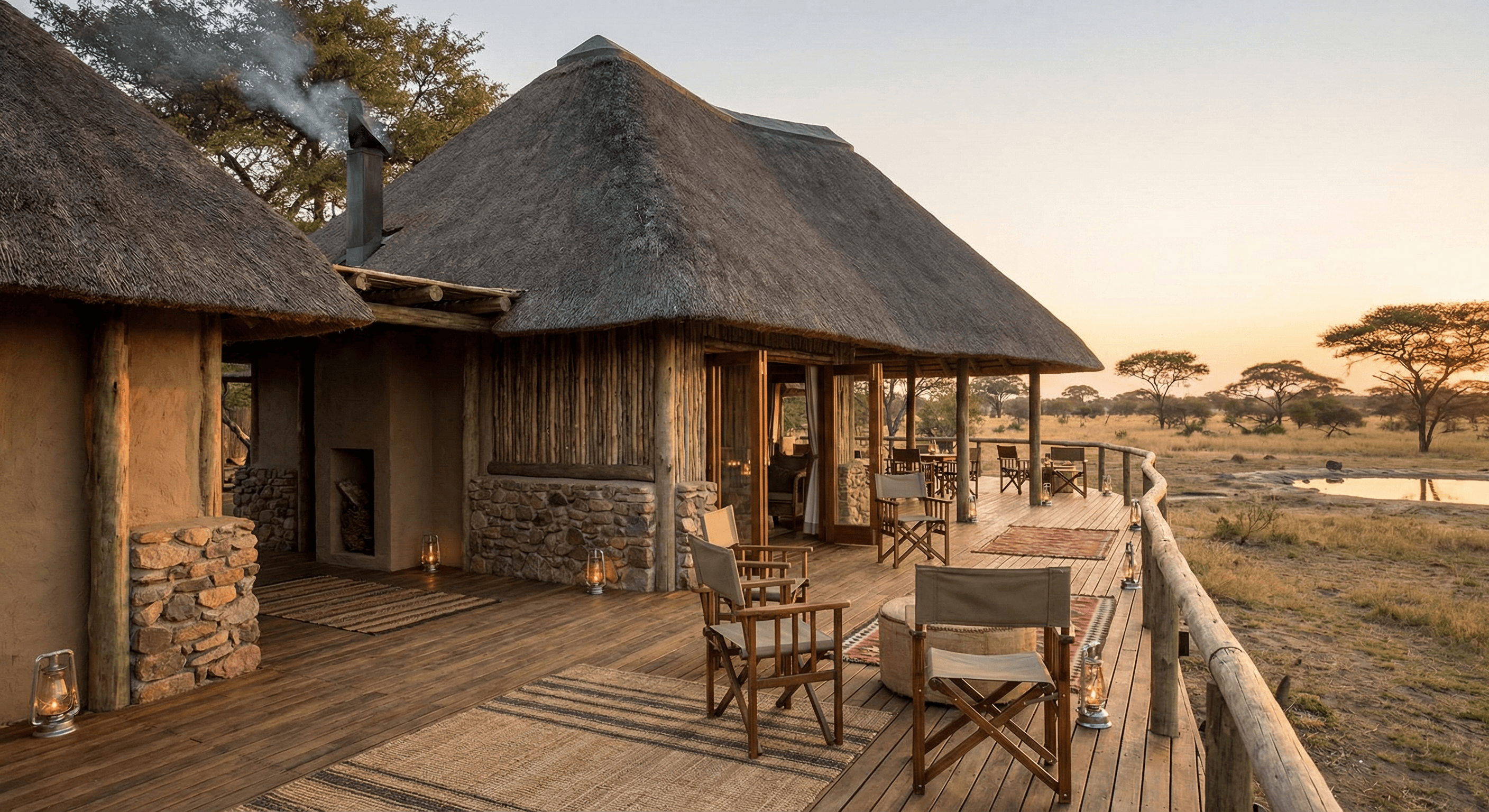 Safari lodge exterior near Mole Ghana – accommodation in park area